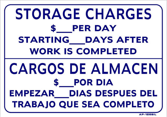 Storage Charges AP-126 BIL 14"x20"