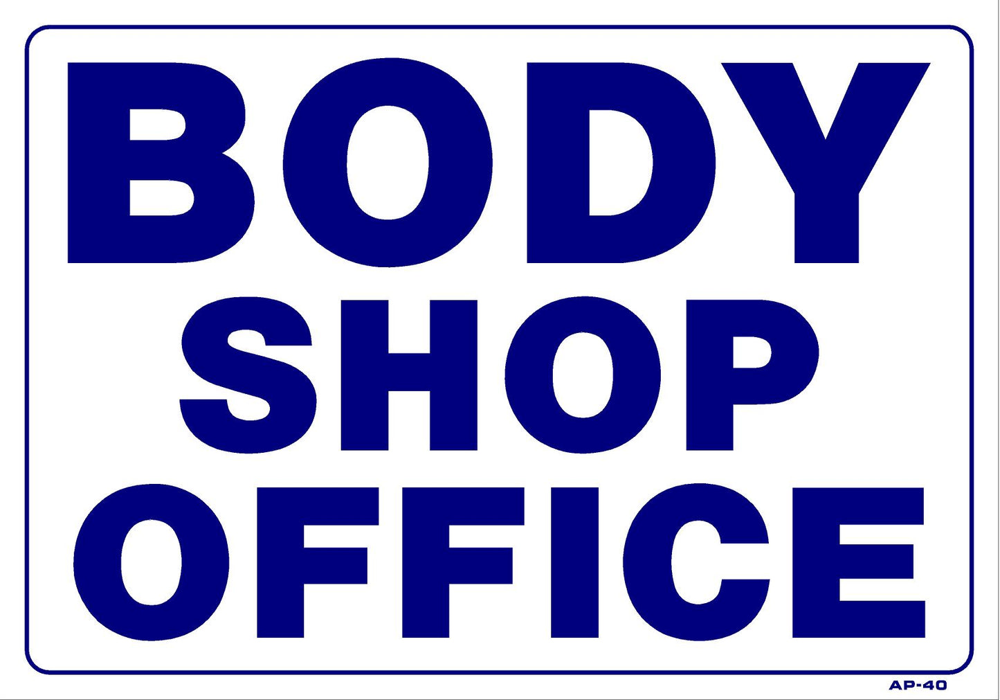 Body Shop Office AP-40 14"x20"