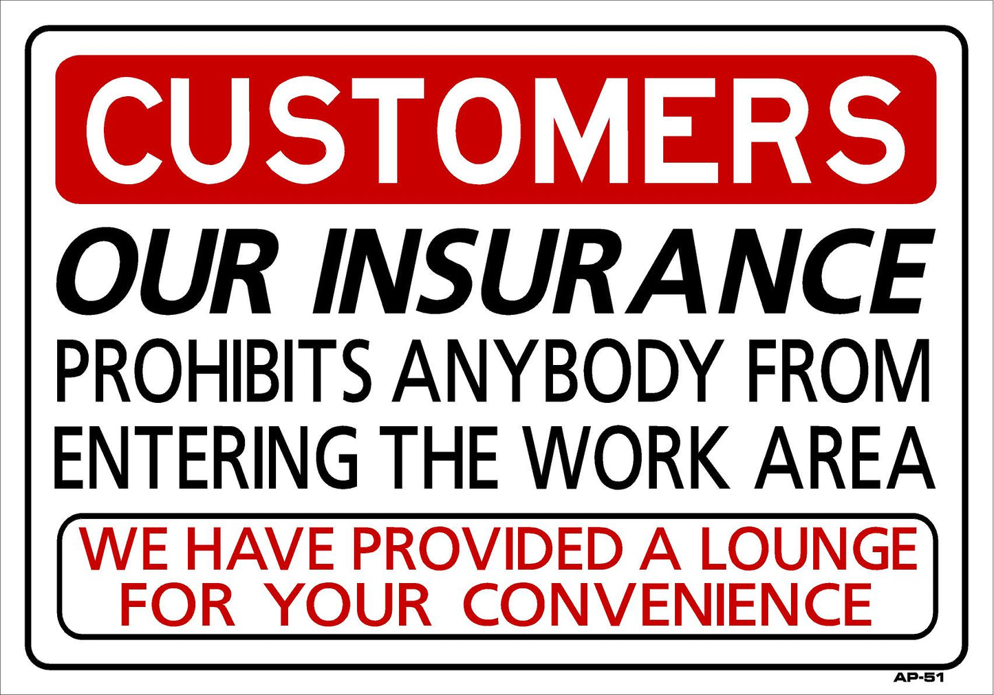 Our Insurance AP-51 14"x20"