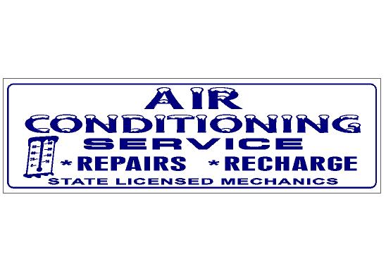 Air Conditioning Service Banner 3'x10' – JiffySign