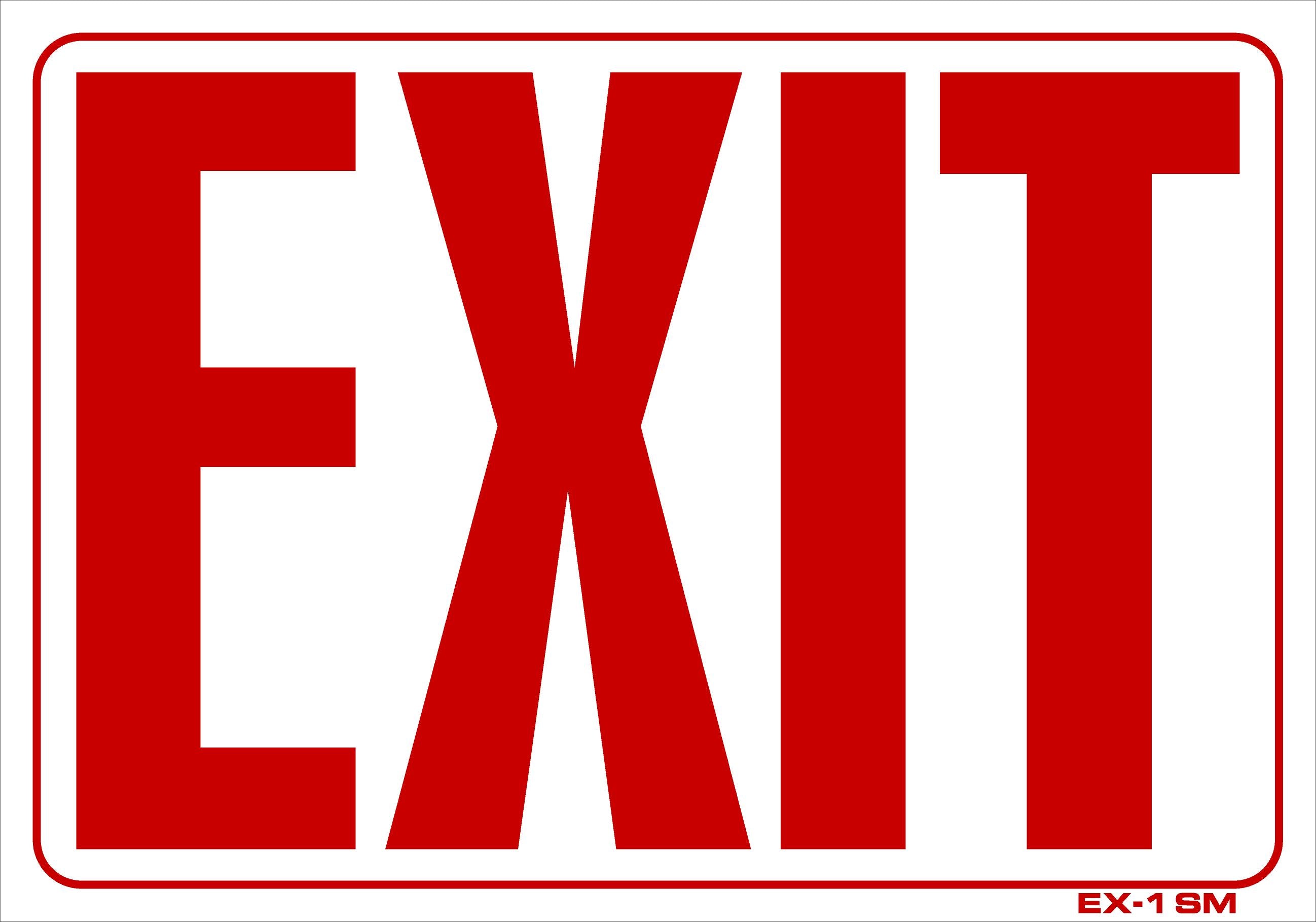 EX-1sm EXIT 7x10 – JiffySign