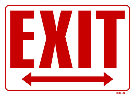 EX-5 EXIT-(DOUBLE ARROW) 10x14