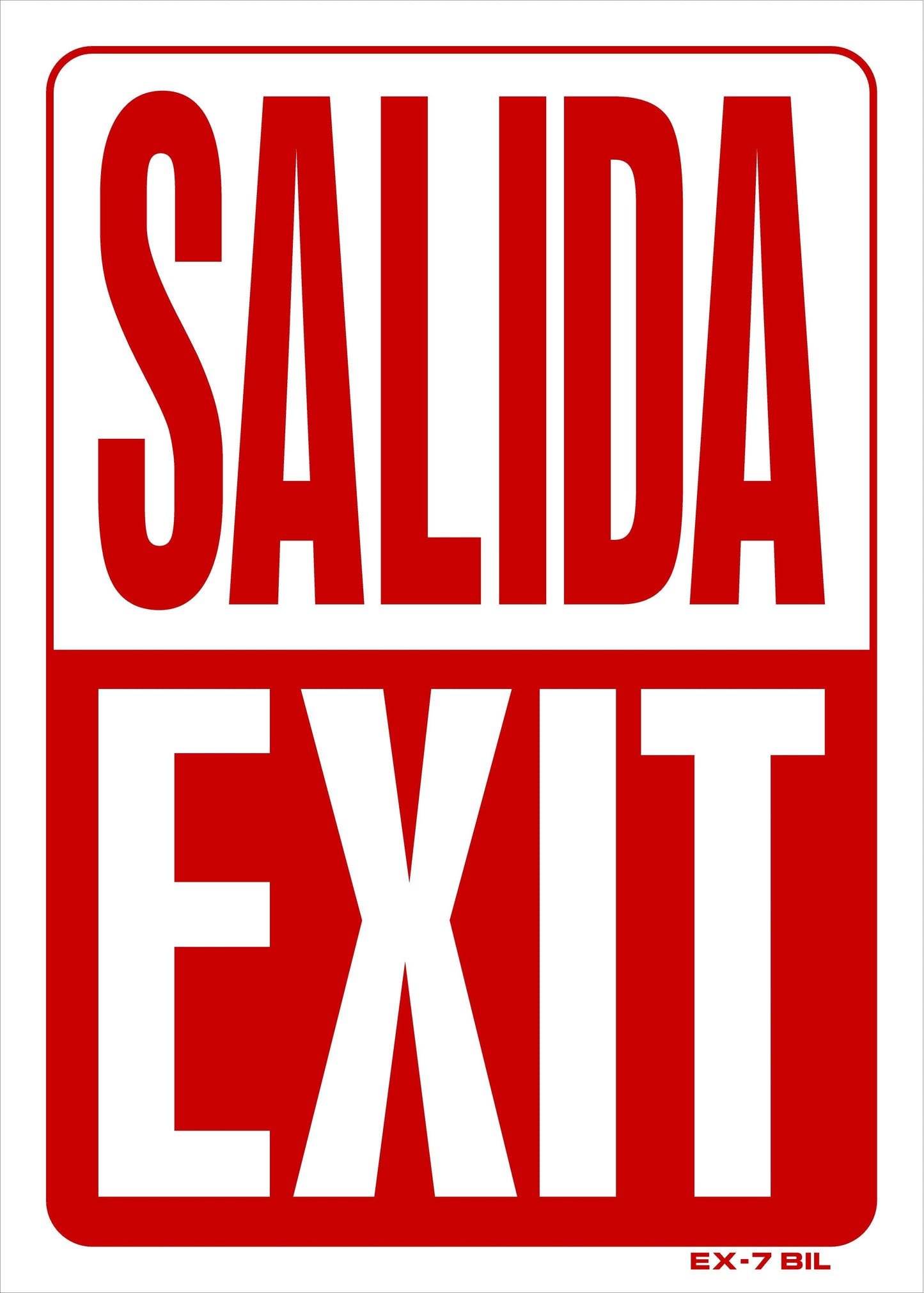 EX-7BIL SALIDA/EXIT 14x10