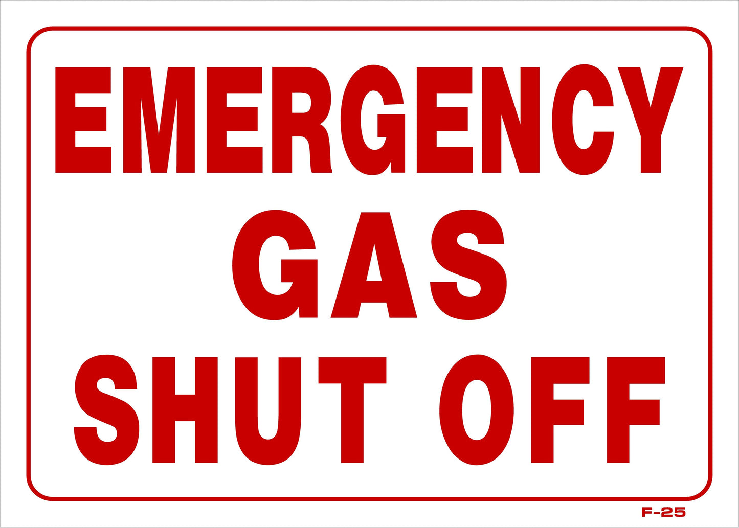 F-25 EMERGENCY GAS SHUT-OFF 10x14