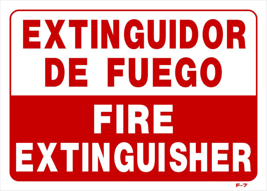 F-7bil FIRE EXTINGUISHER (BIL) 10x14