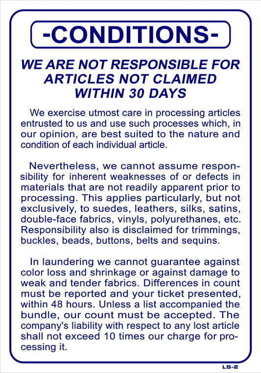 LS-2 CONDITIONS-WE ARE NOT RESP 20x14