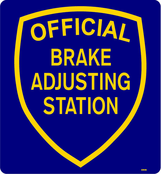 OFFICIAL BRAKE ADJUSTING STAT. 26x24 OLS (ALUM)