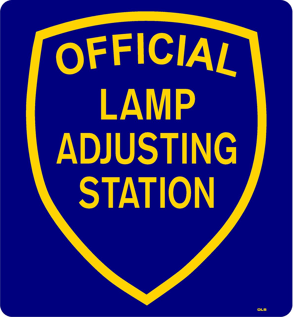 OFFICIAL LAMP ADJUSTING STAT. 26x24 OLS (ALUM)