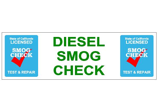 Smog Test & Repair Diesel Banner 3'x10'